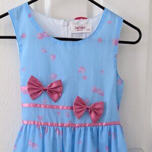 Girls Dress Unicorn & Flowers Blue Girl's Size 11/ 12 NEW with Tag